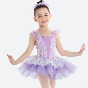 Lilac Ballet Tutu Dress for Kids - Elegant Dance Costume